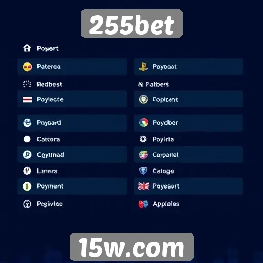 Métodos de pagamento aceitos no 255bet